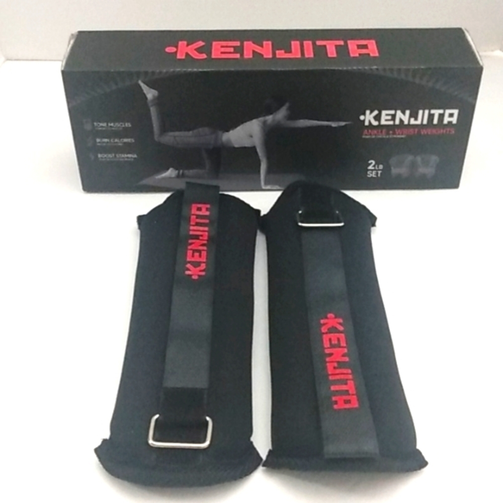 KENJITA ADJUSTABLE ANKLE AND WRIST WEIGHTS 2-LB SET NWT